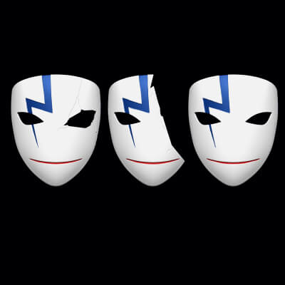 Darker Than Black Mask Hei Mask