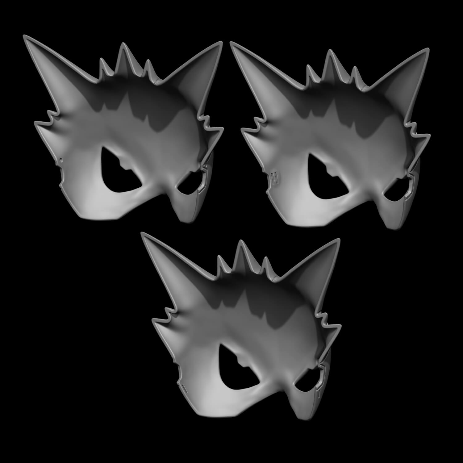 Gengar Robot Mask 3D Model