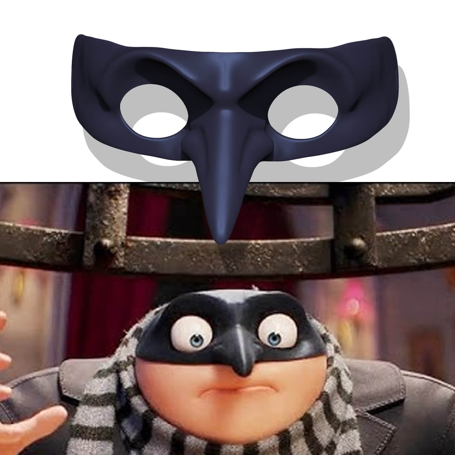Gru Mask - Despicable Me 3D Model
