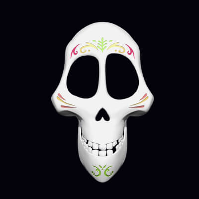 Héctor Rivera Mask with Coco