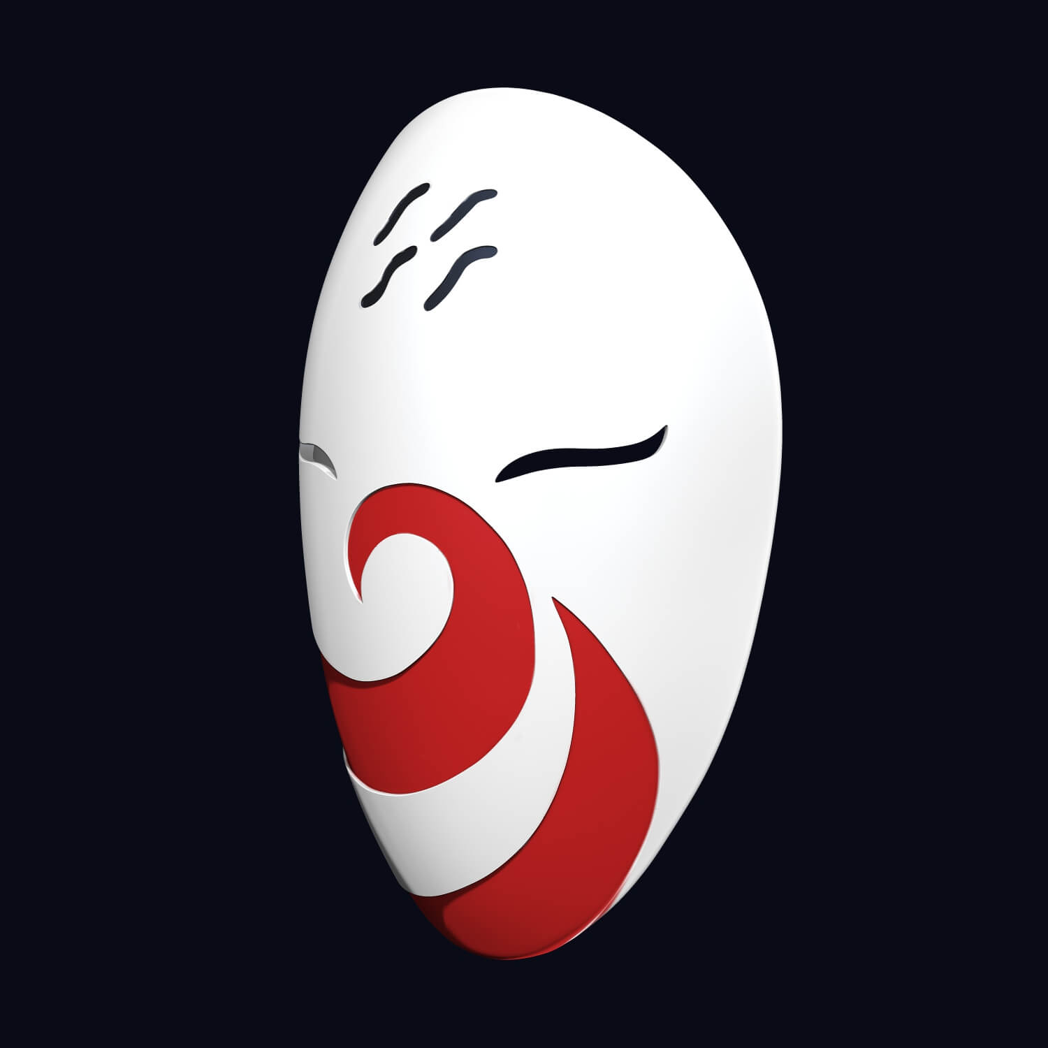 Haku Mask - Figurine Haku 3D Model