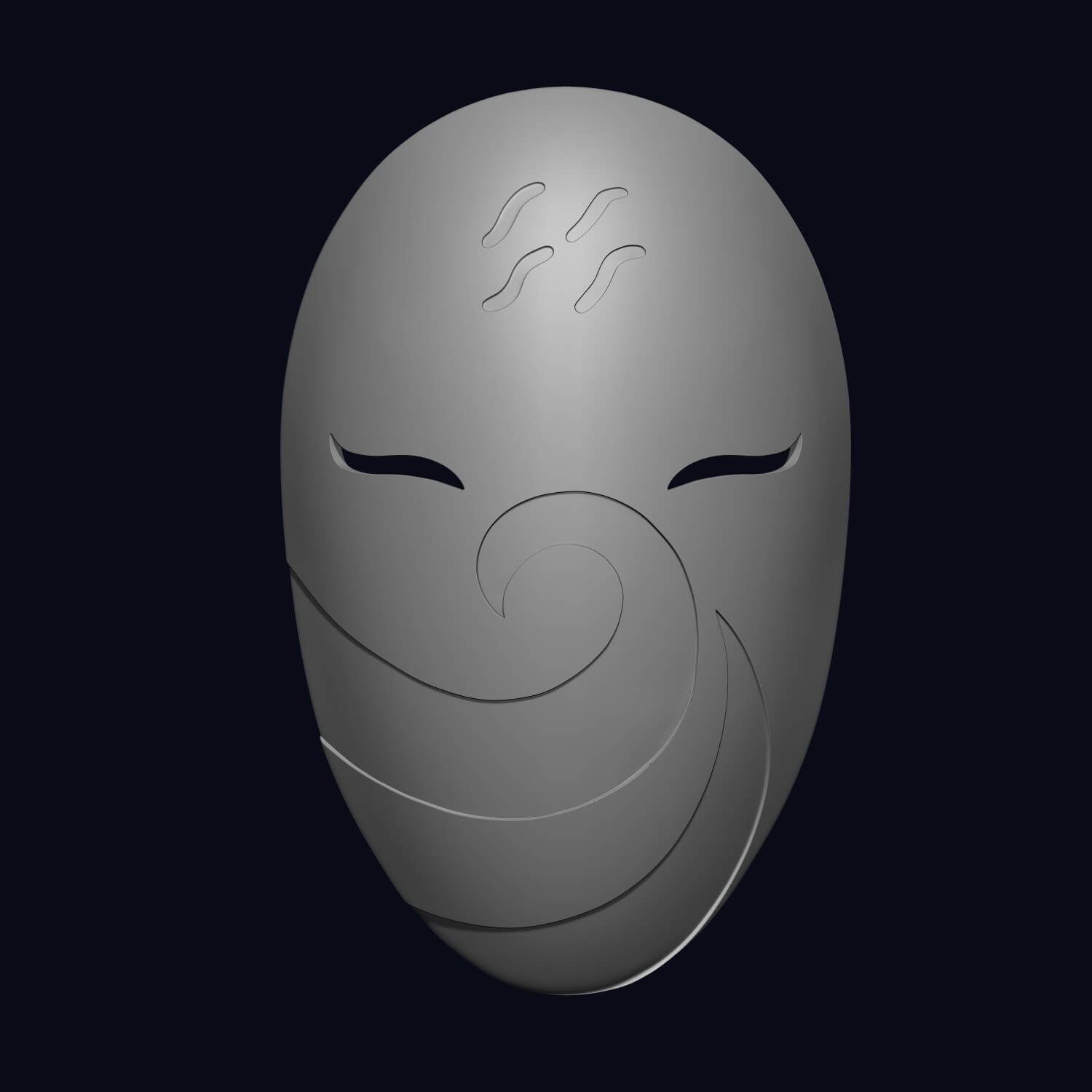 Haku Mask - Figurine Haku 3D Model