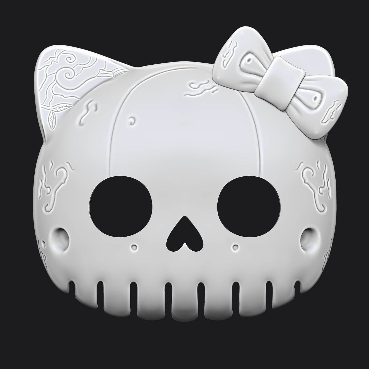 Hello Kitty Mask 3D Model