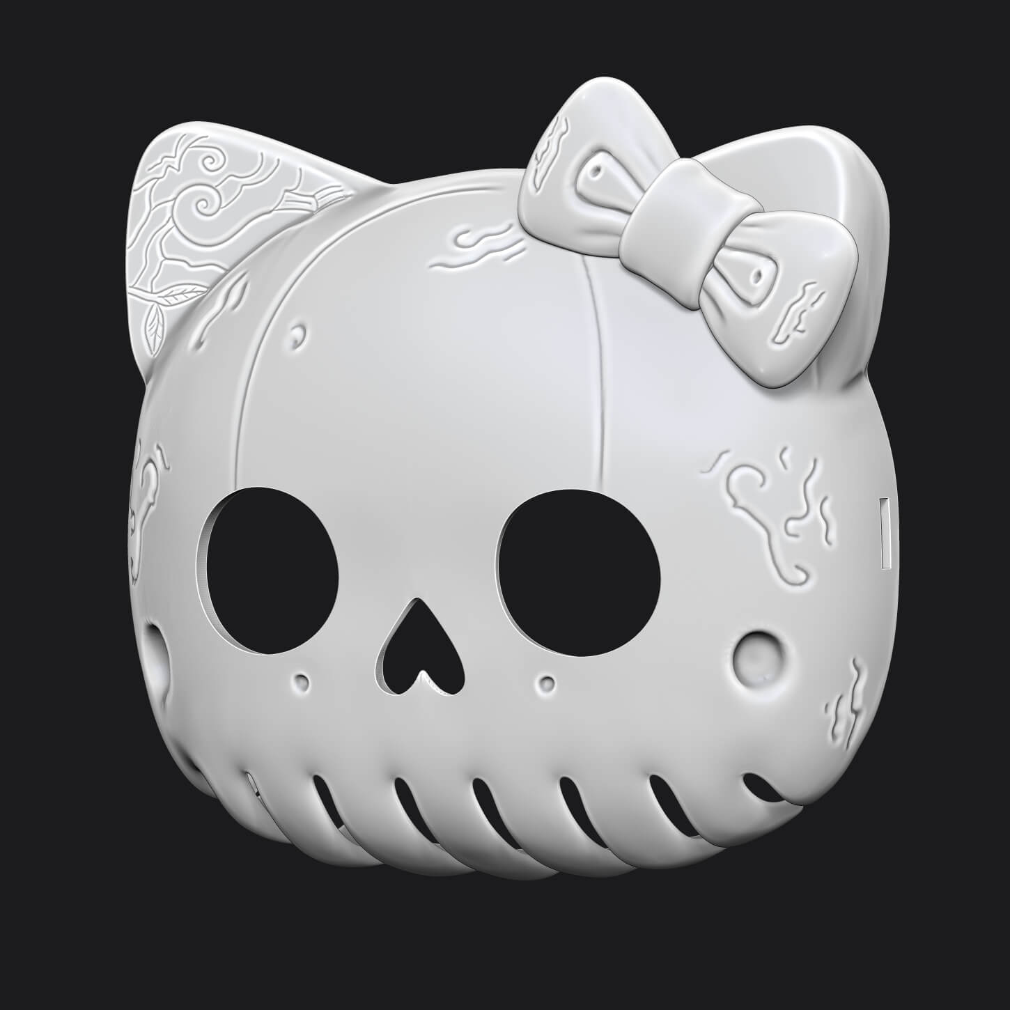 Hello Kitty Mask 3D Model