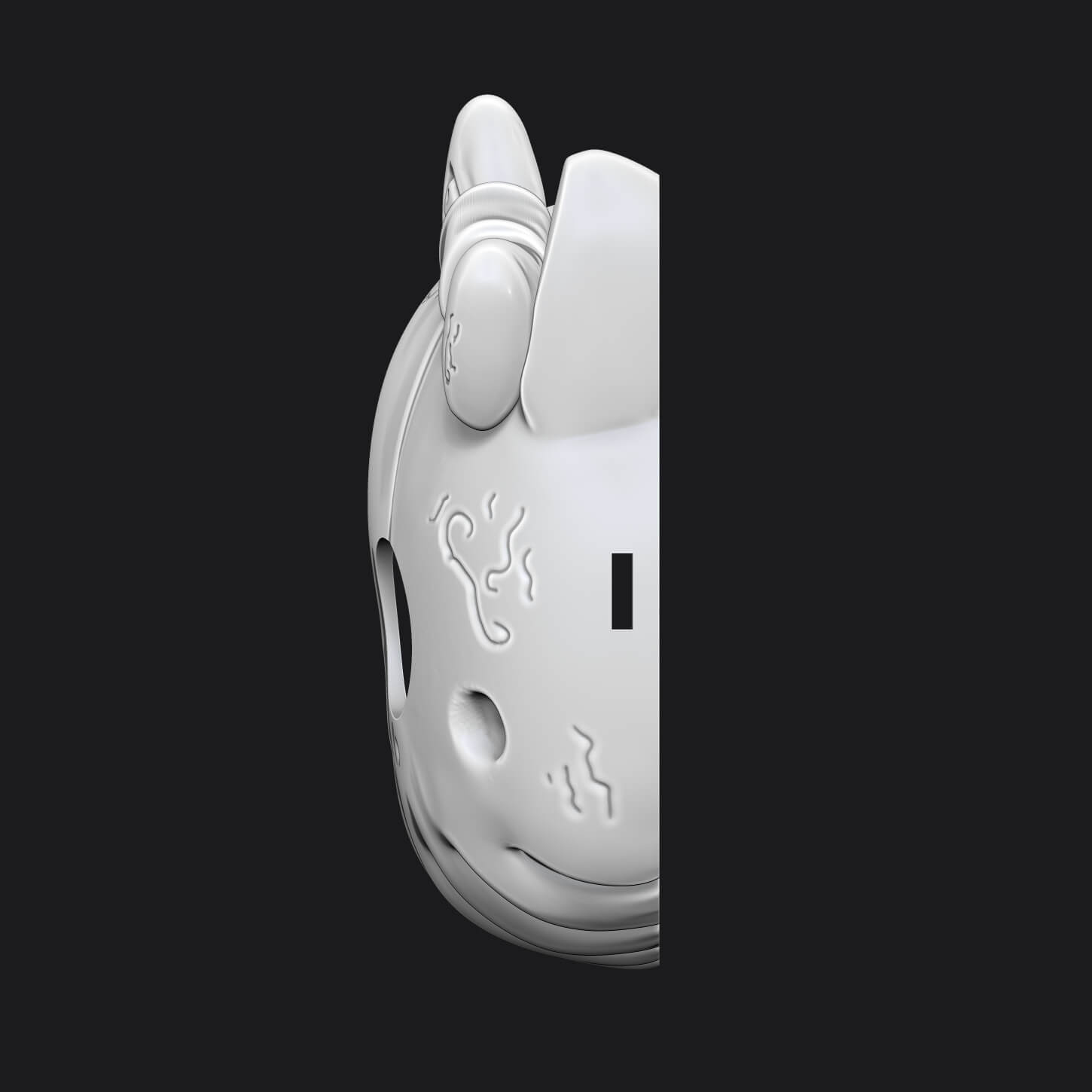 Hello Kitty Mask 3D Model