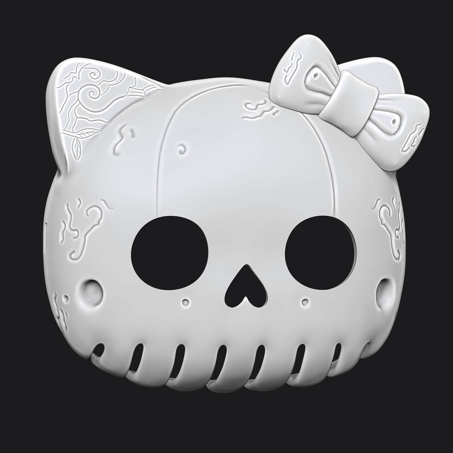 Hello Kitty Mask 3D Model