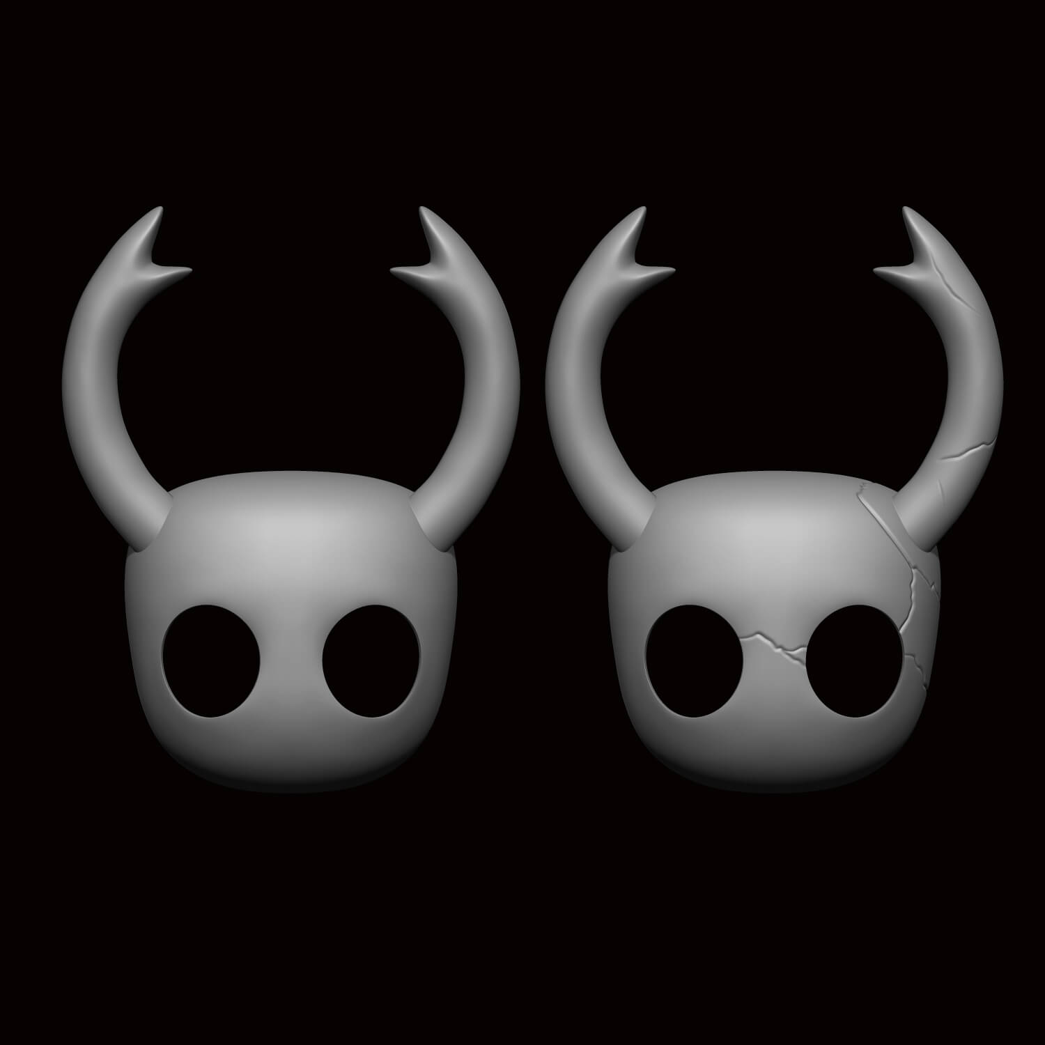 Hollow Knight Mask 3D Model