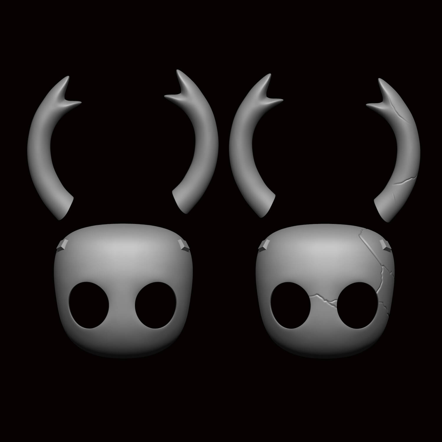 Hollow Knight Mask 3D Model