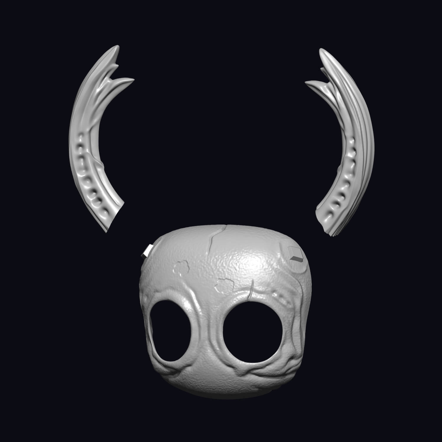 Hollow Knight Skull Mask 3D Model