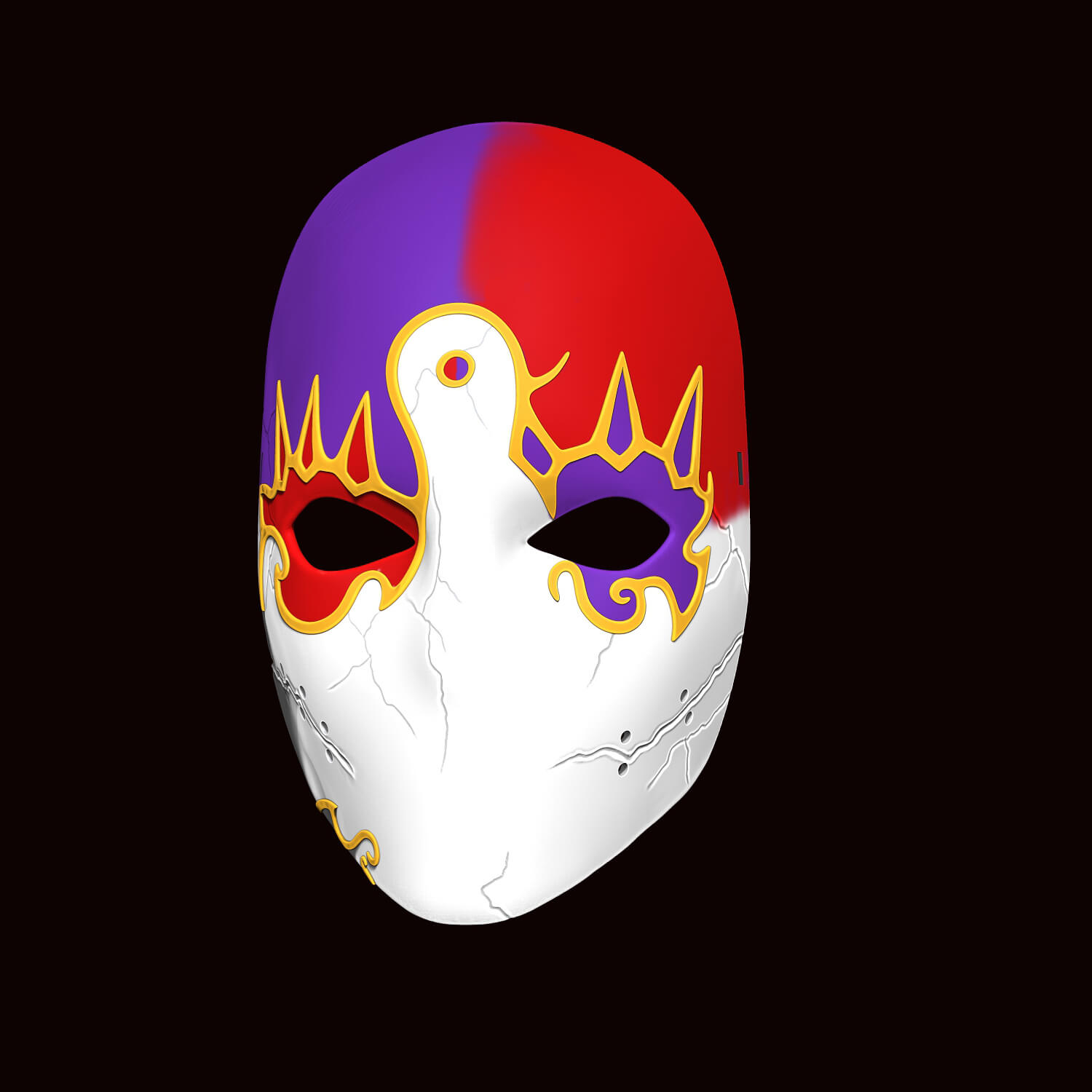 Jack of Blades Mask 3 Mask Wall 3D Model