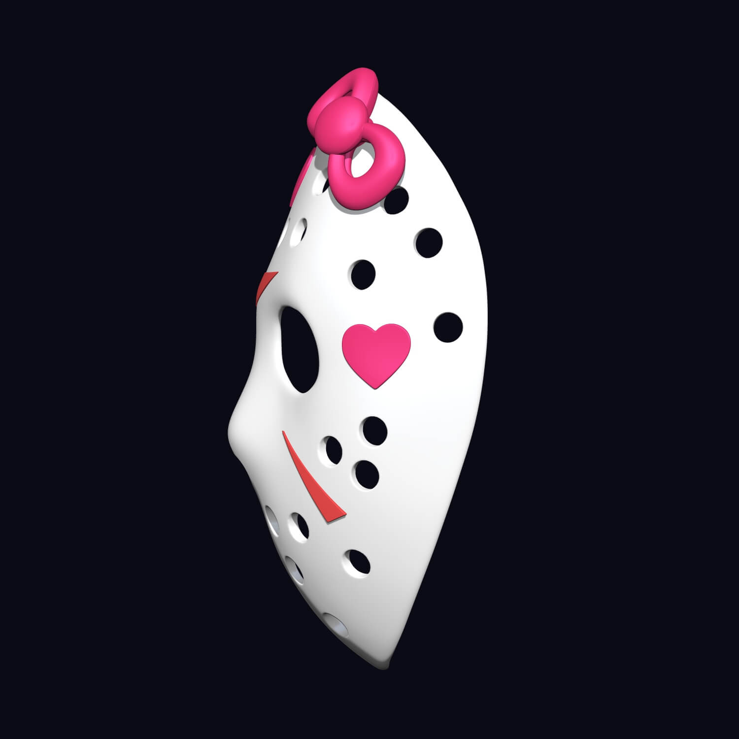 Jason Voorhees Mask Hello Kitty 3D Model