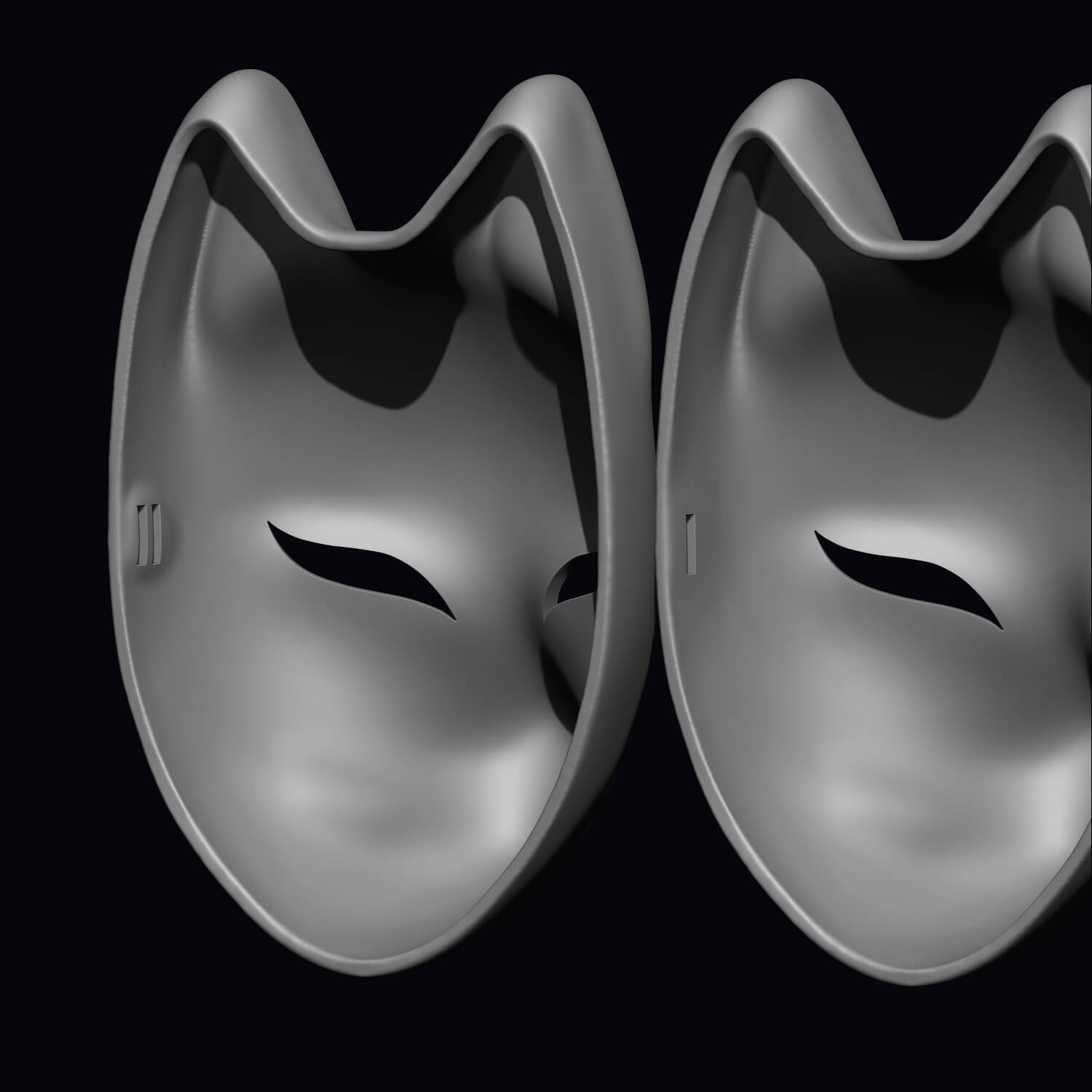 Kitsune Mask 3D Model