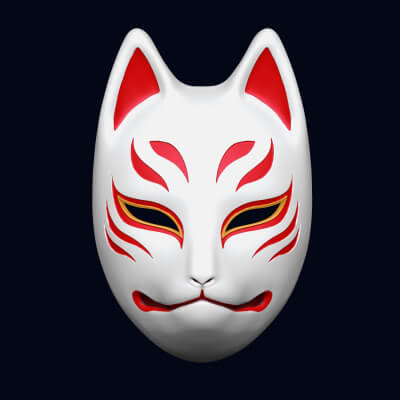 Kitsune Mask