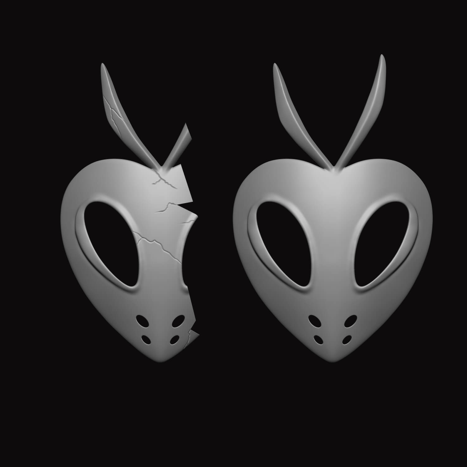 Kuna Mashiro Mask 3D Model