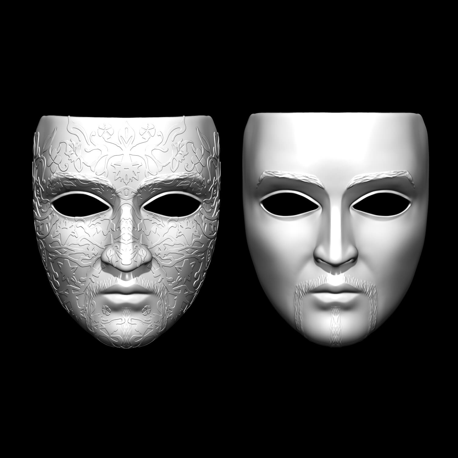 Leper King Mask 3D Model