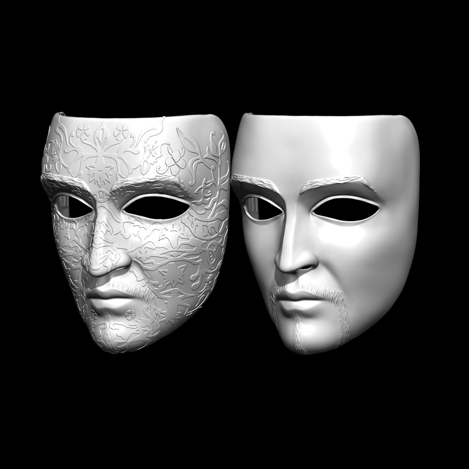 Leper King Mask 3D Model