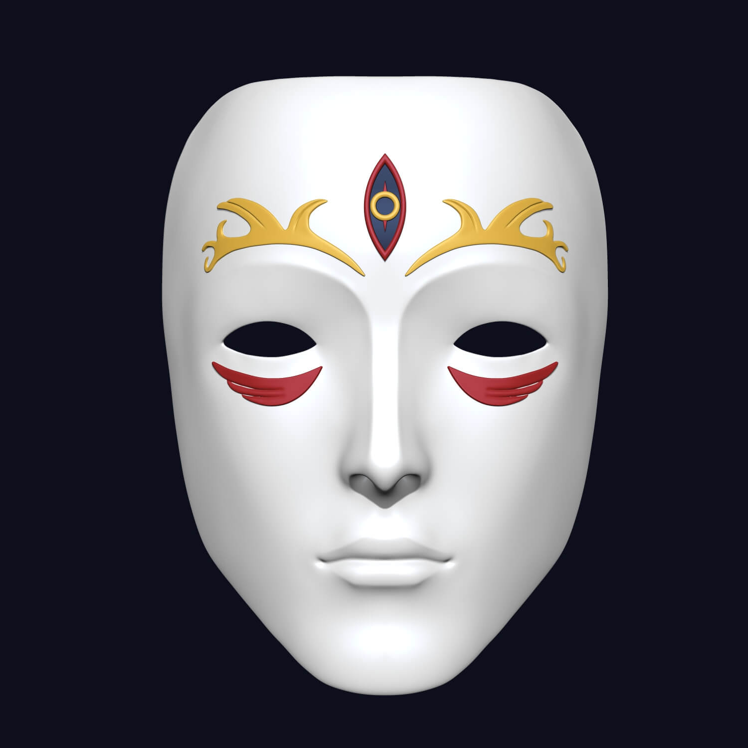 Liar Game Mask - Leronira Mask 3D Model