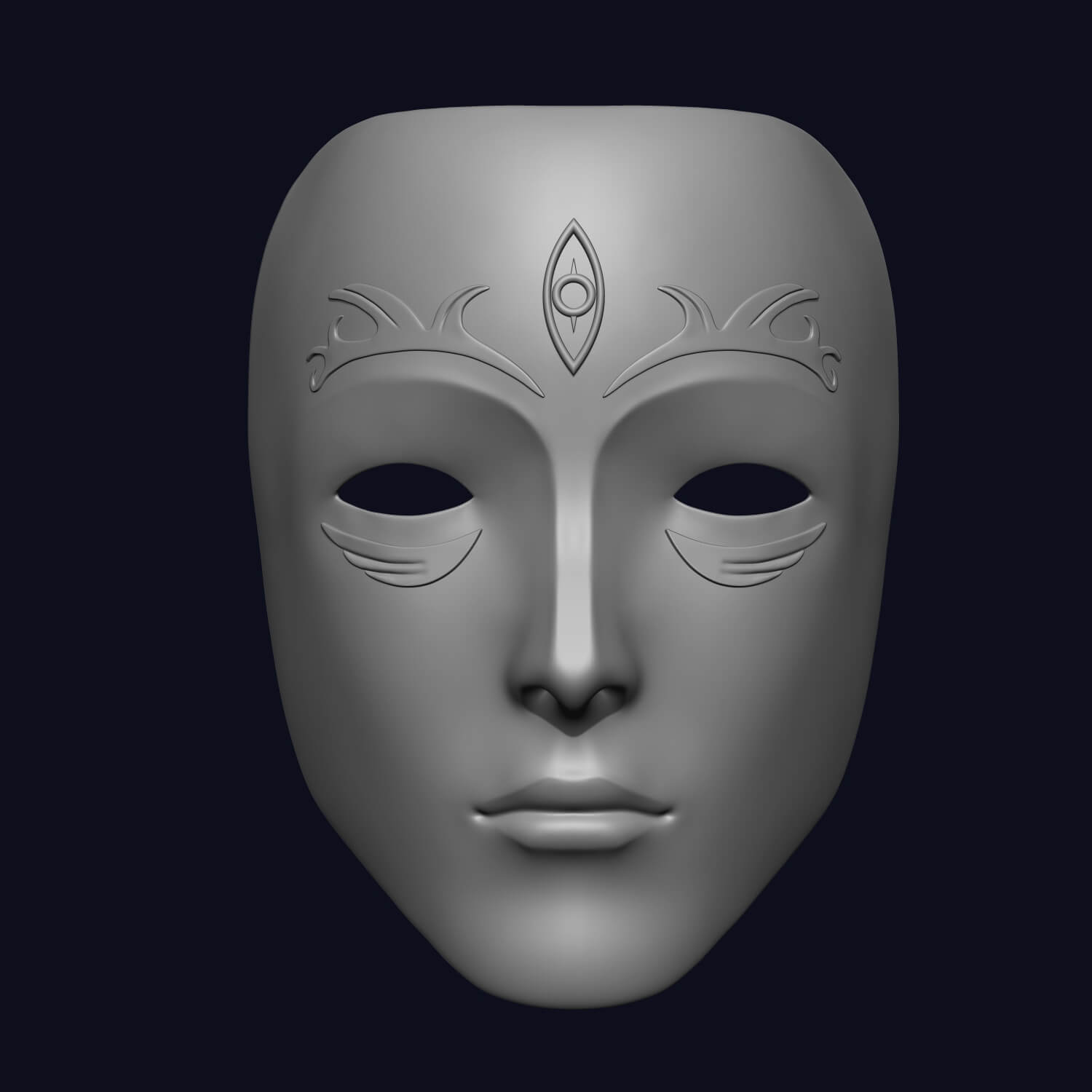 Liar Game Mask - Leronira Mask 3D Model