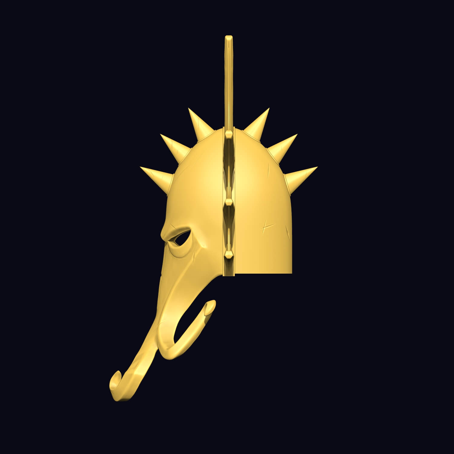 Lokhir Fellheart Helmet 3D Model