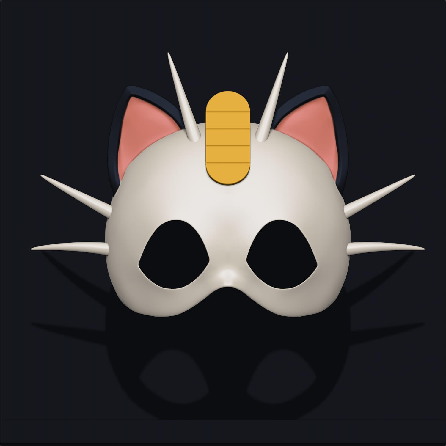 Meowth Mask Meo 3D Model