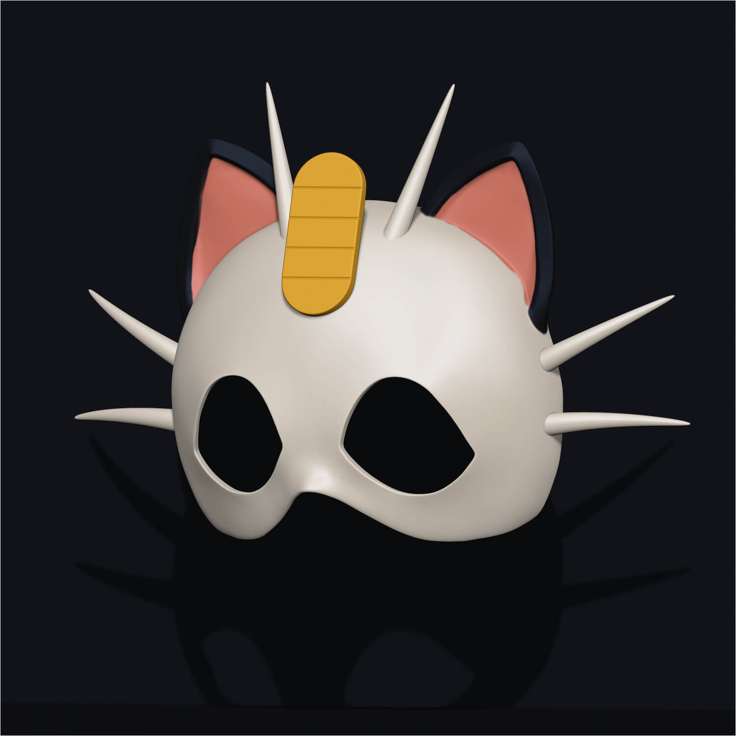Meowth Mask Meo 3D Model