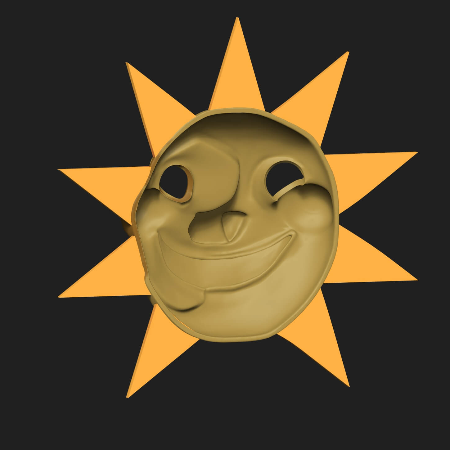 Moon FNAF Mask 3D Model