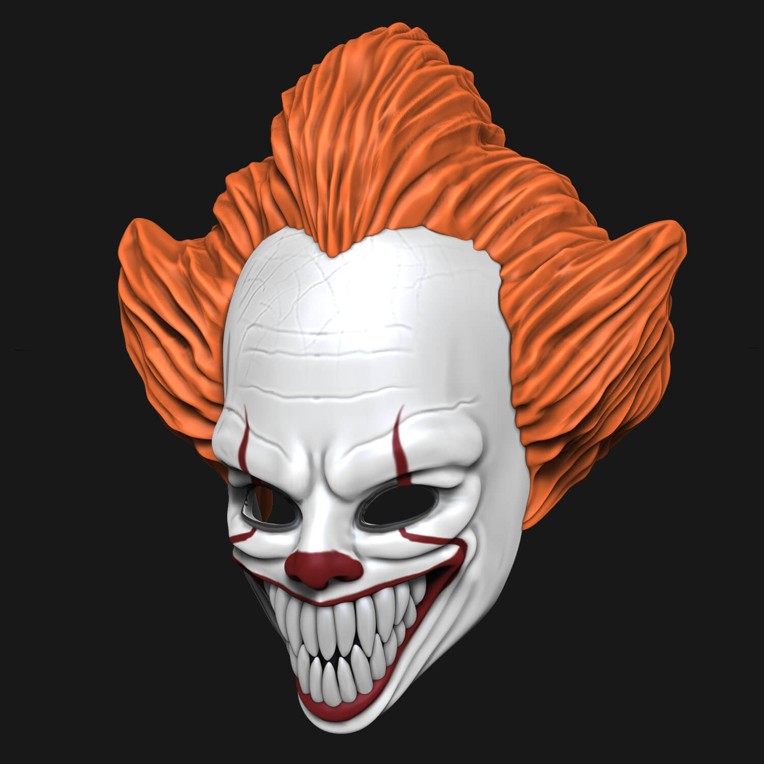 Pennywise Mask 3D Model