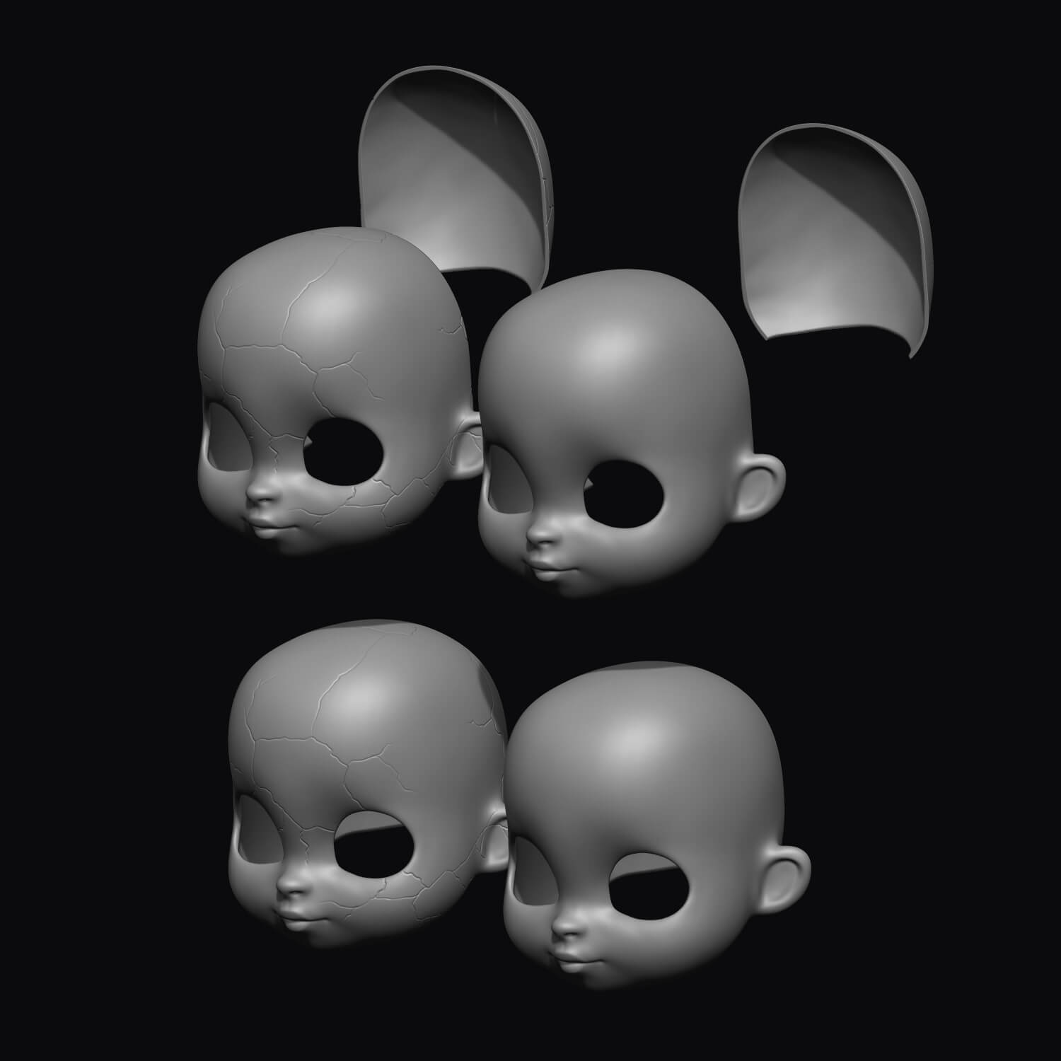 Poppy Playtime Mask 3D Model