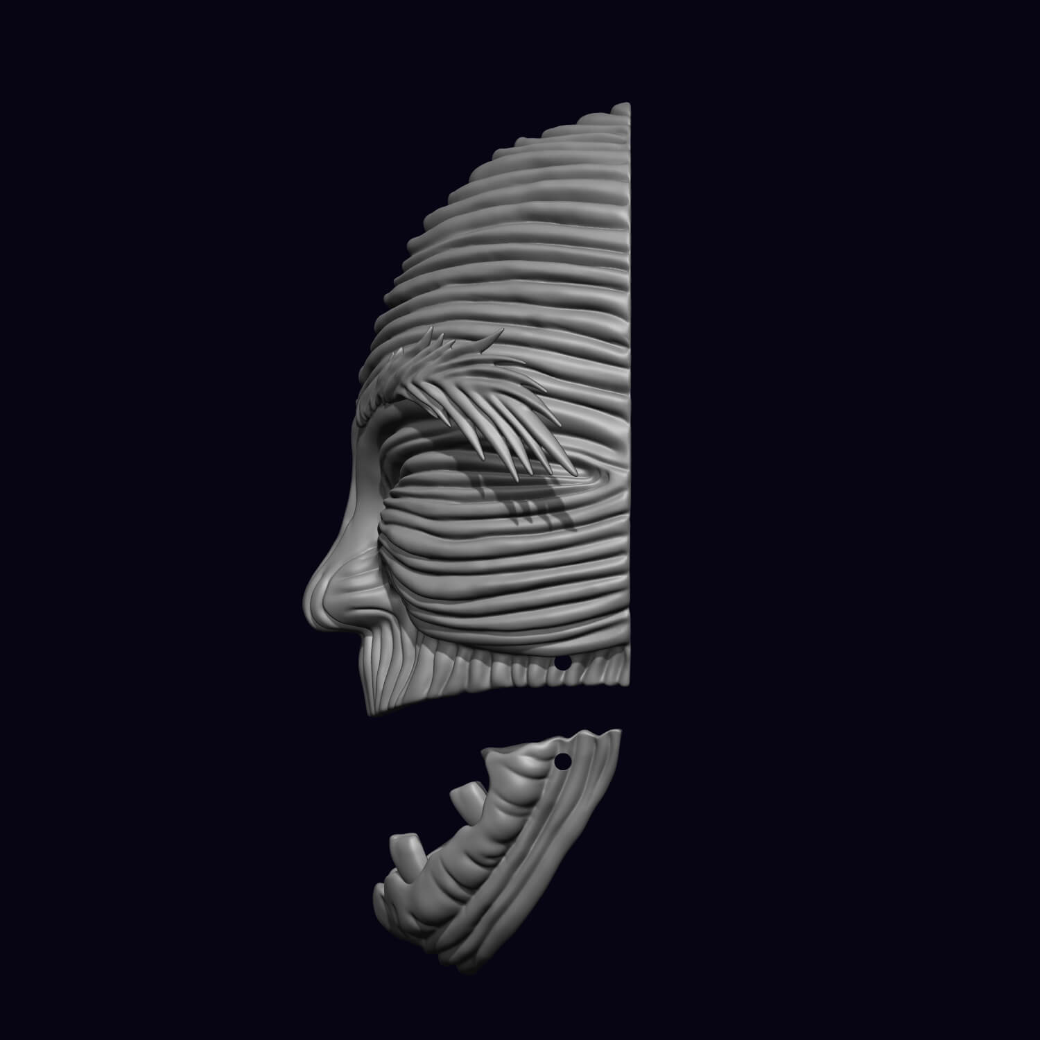 River Deity Mask - Spirited Away 3D Model