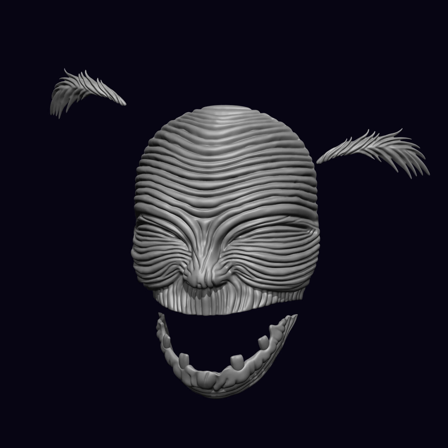 River Deity Mask - Spirited Away 3D Model