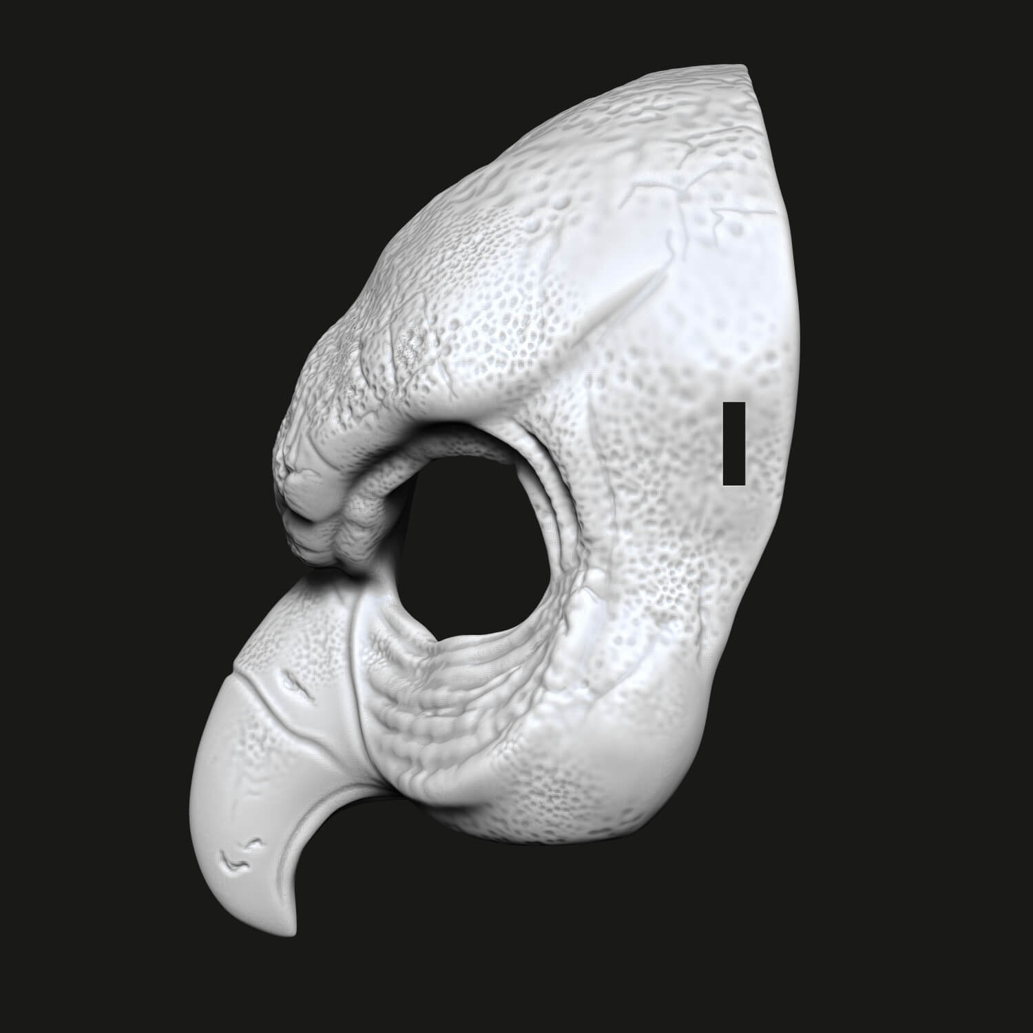 Strigiformes Mask 3D Model
