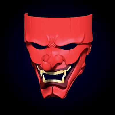 Tengu Mask print