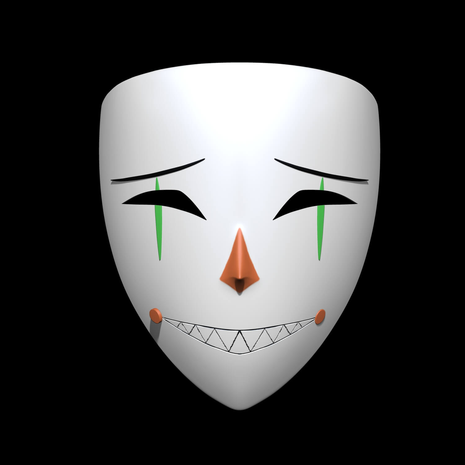 Trapped with Jester Mask 3D Model