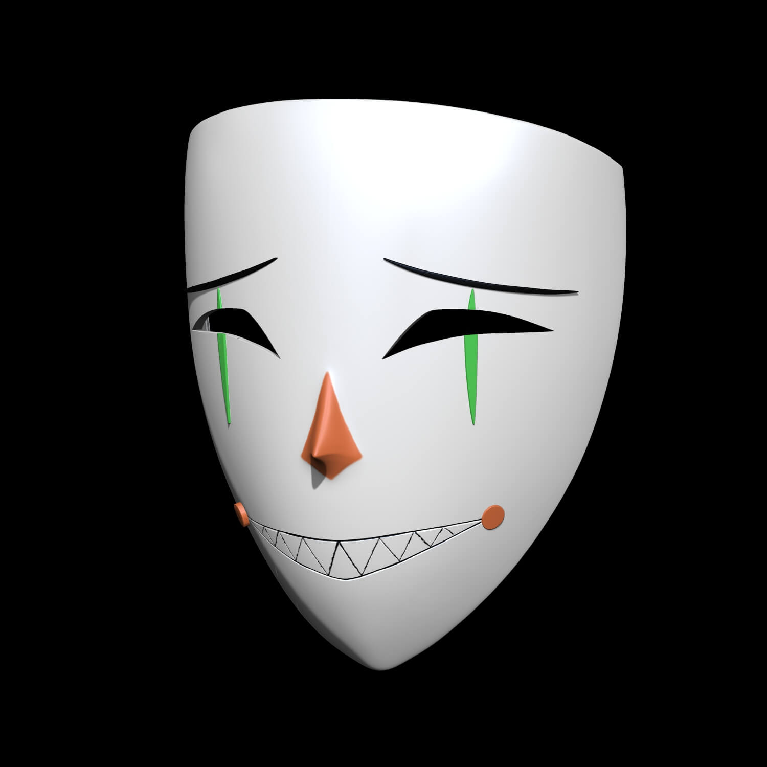 Trapped with Jester Mask 3D Model