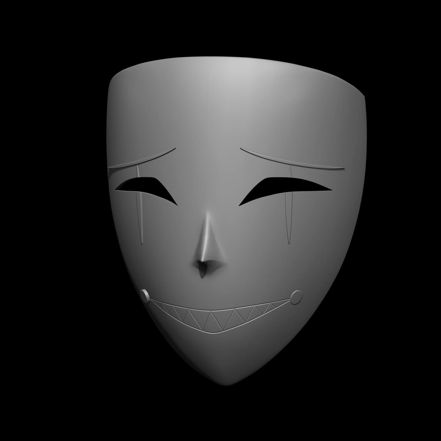 Trapped with Jester Mask 3D Model