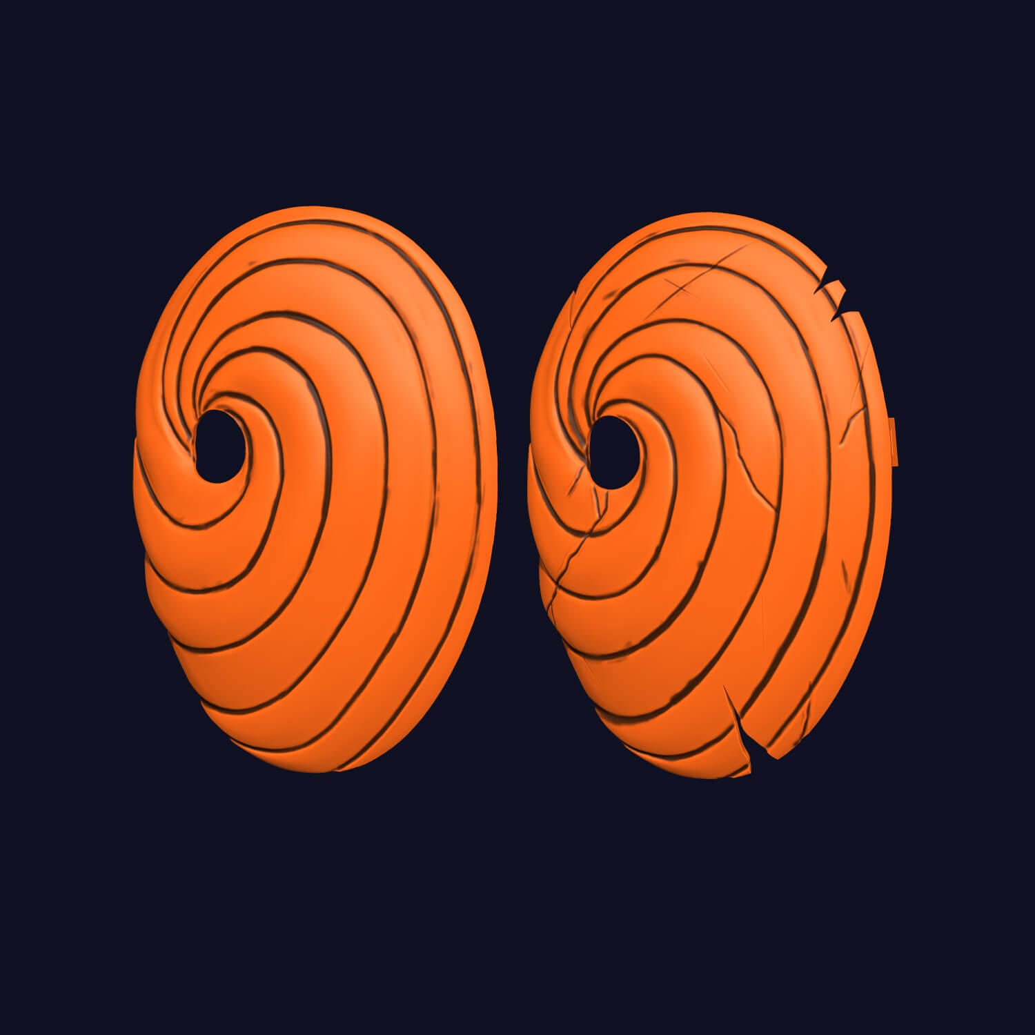 Uchiha Obito Mask 3D Model