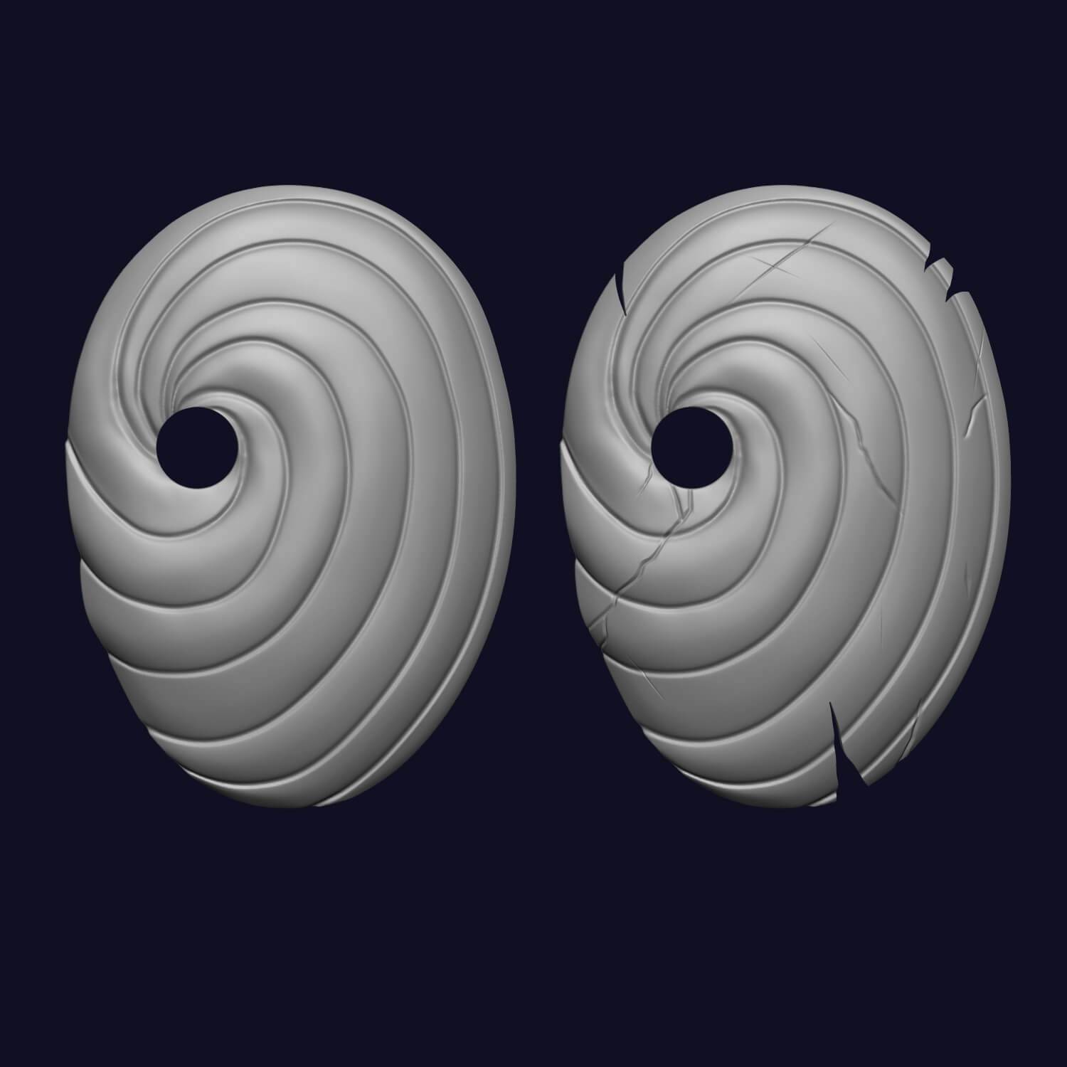 Uchiha Obito Mask 3D Model