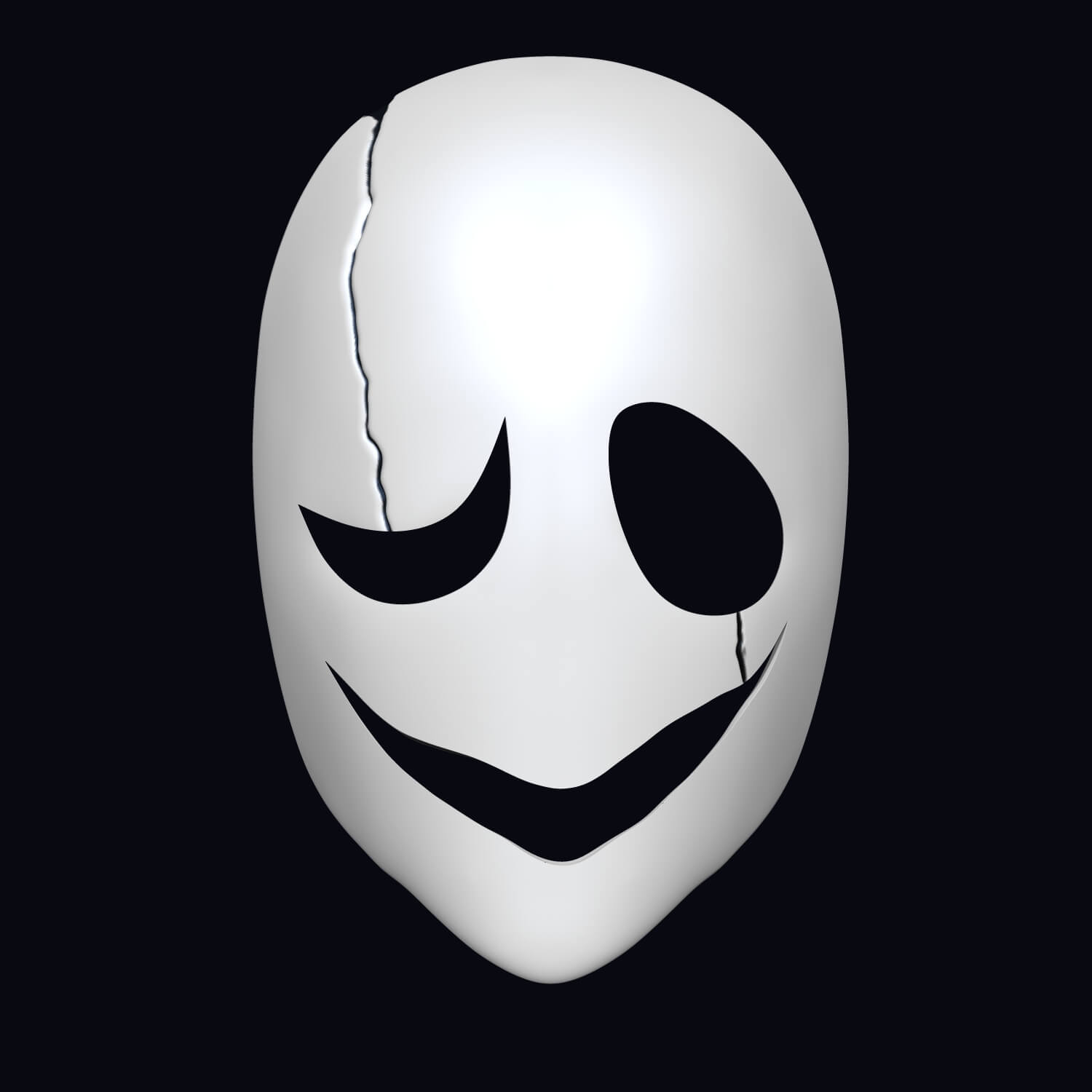 Undertale Gaster mask 3D Model