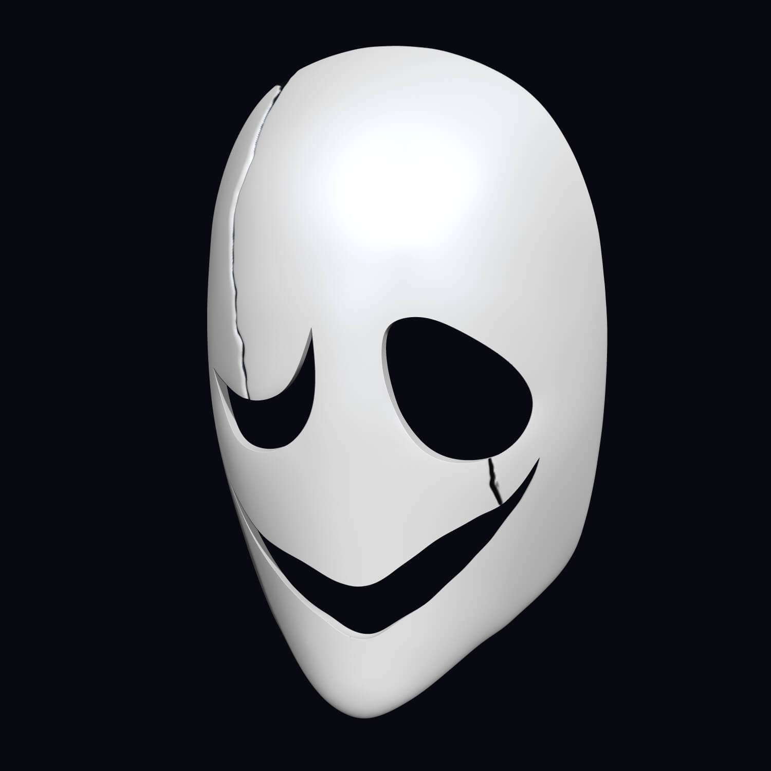 Undertale Gaster mask 3D Model