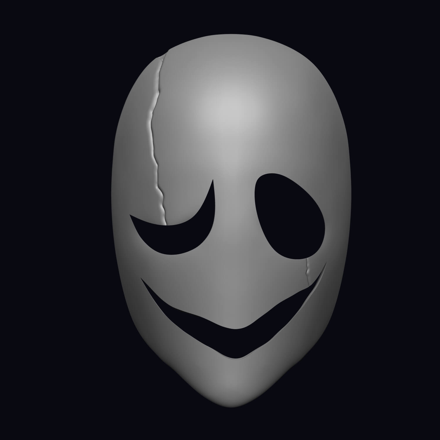 Undertale Gaster mask 3D Model