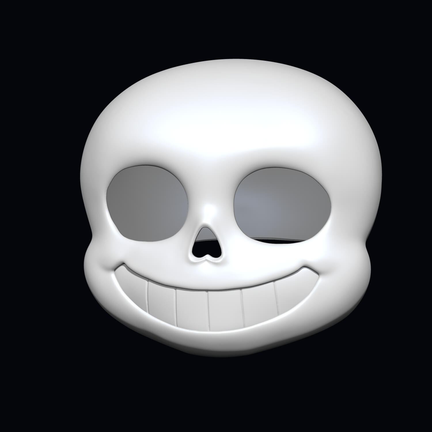 Undertale Sans Mask 3D Model