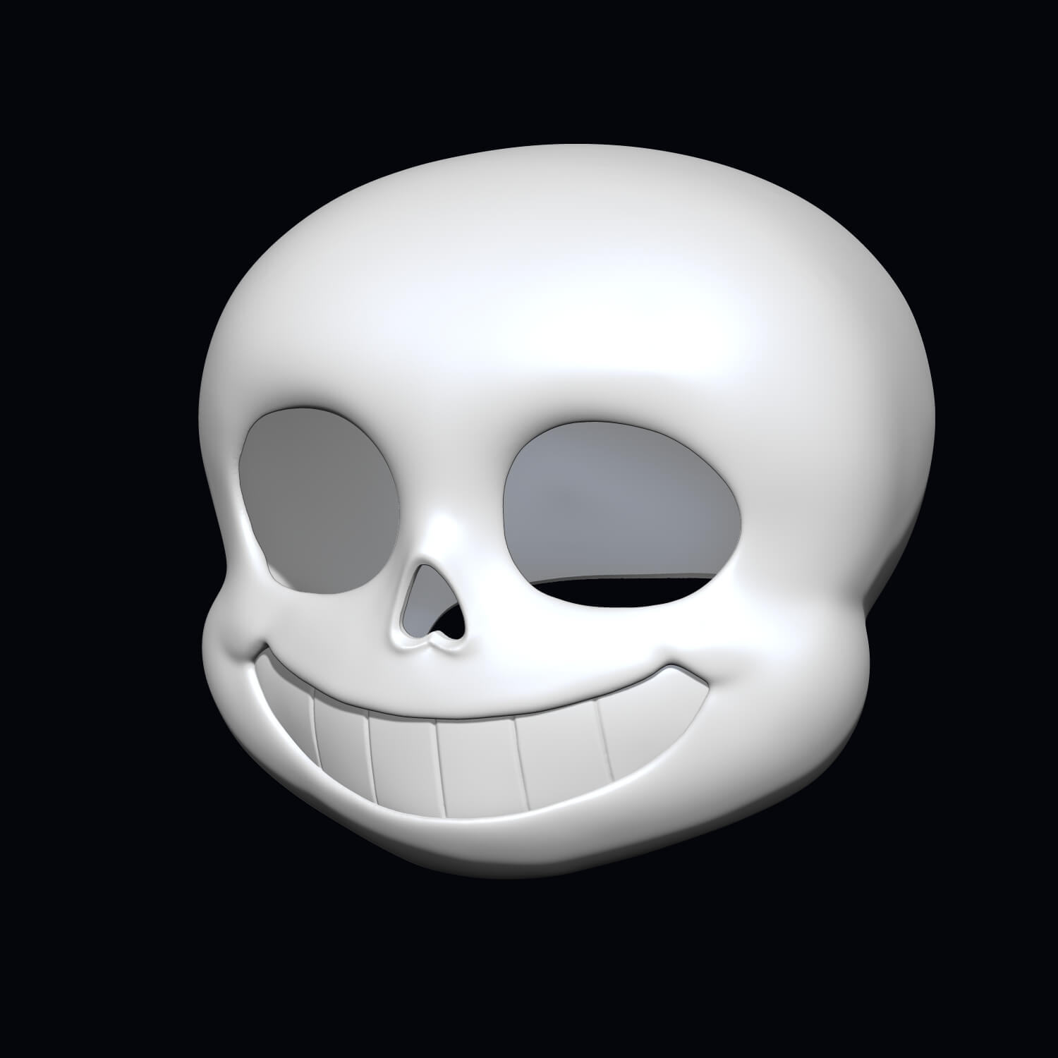 Undertale Sans Mask 3D Model