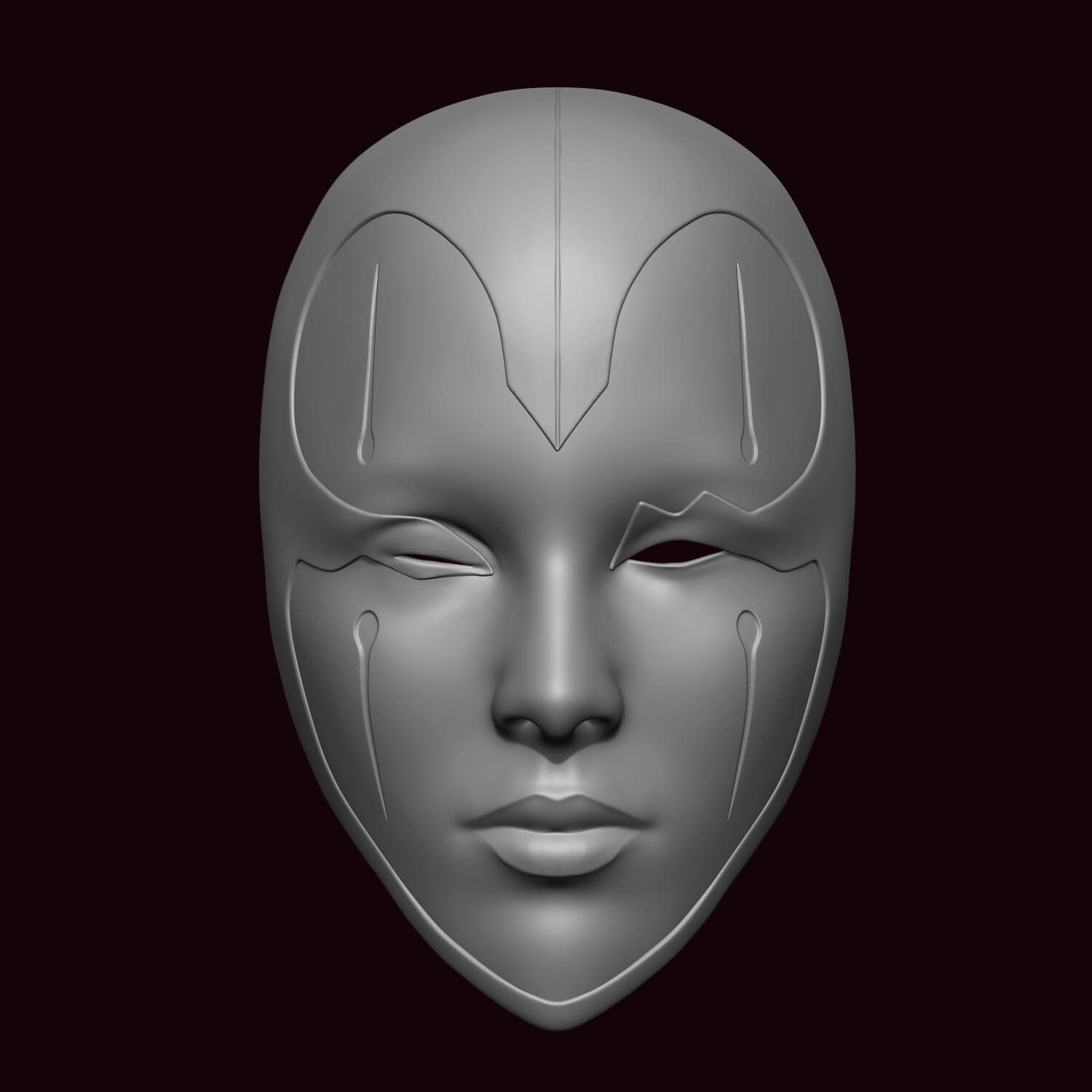 Vampire Princess Miyu mask 3D Model