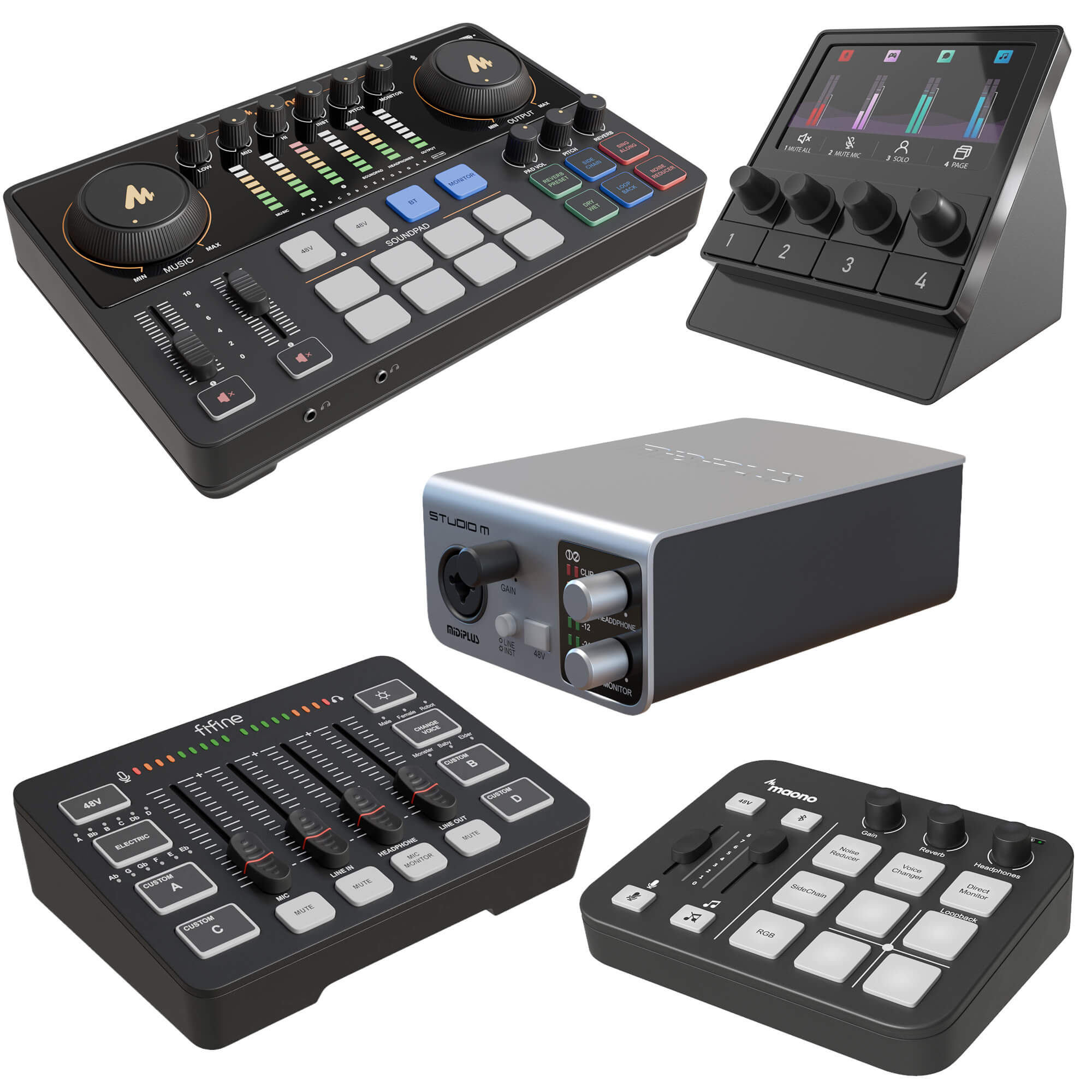Modern Desk Gadgets Collection 3D Model