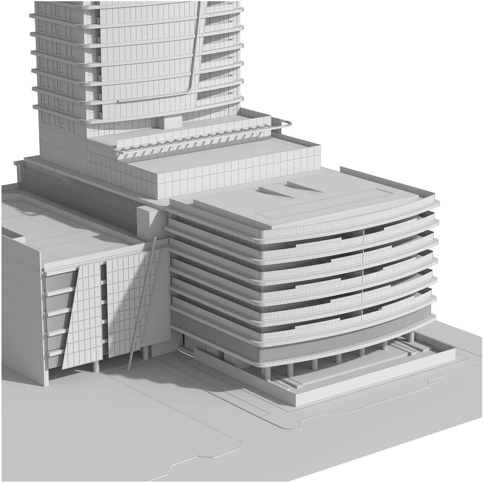 thumbnail interactive-video image 1 of 1:300 Scale High Rise Skyscraper Office Building Model For City Scenes & Dioramas 1 of 3