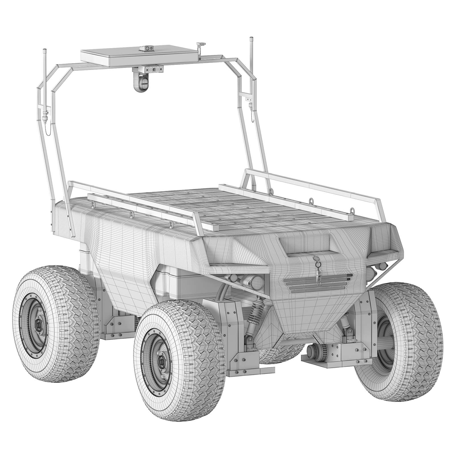 Varkhan 4x4 Military UGV &ndash Unmanned Ground Vehicle 3D Model