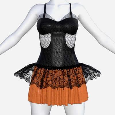 Free Presets G9 G8F Clubber Ruffle Dress