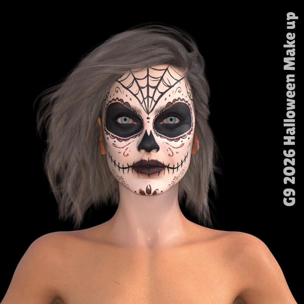 G9 2026 Halloween Face Makeup Daz Content