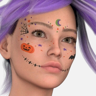 G9 Free Funny Halloween Makeup