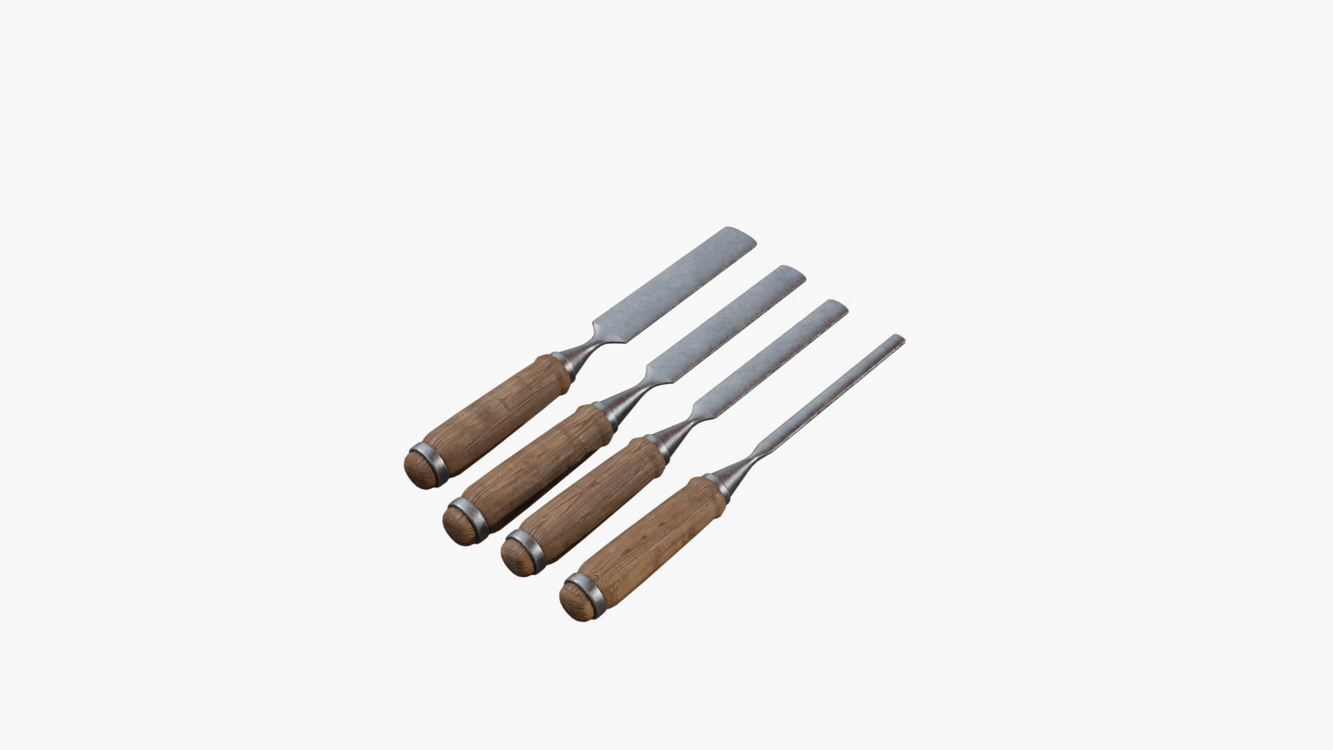 Basic Carpenters Tool Set 3D Model